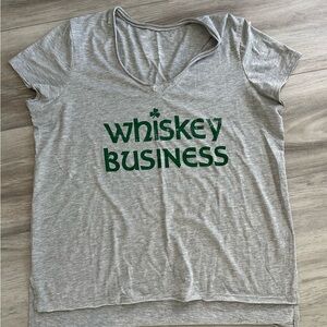 Graphic tee with Whiskey Business Print